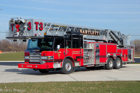 Bartlett Fire Department Pierce Velocity tower ladder